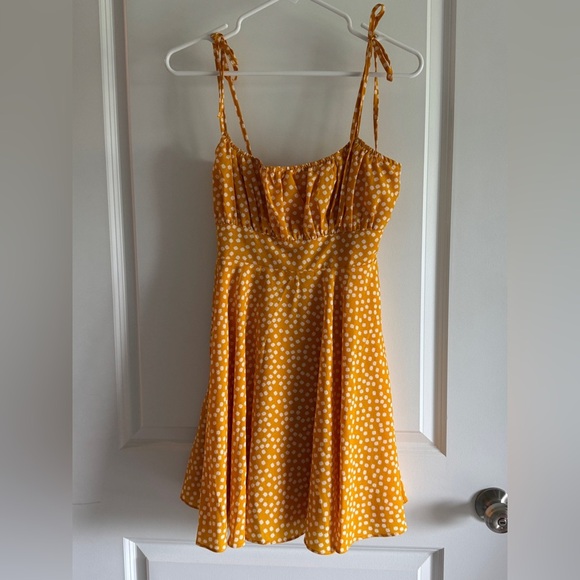Yellow Polka Dot Showpo Summer Dress - Picture 5 of 10